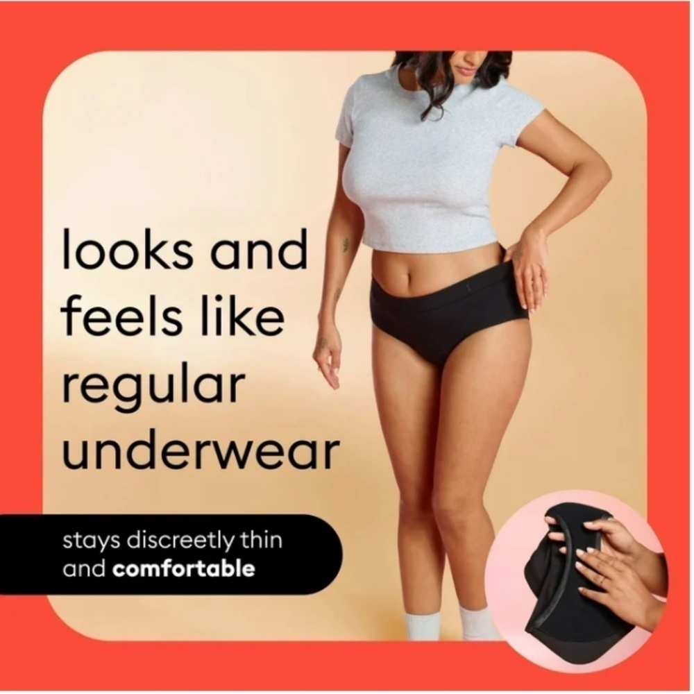 Women's Thinx for All Period Leakproof Underwear Black Briefs Lot of 3 - Small - Picture 2 of 7
